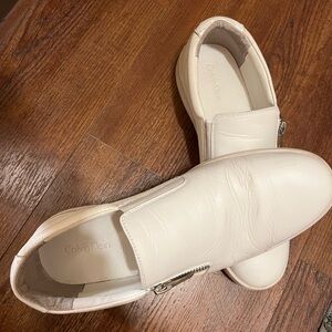 Calvin Klein Cream Slip-On Shoes